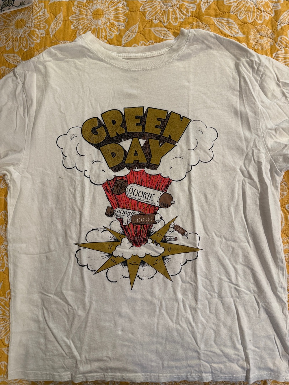 Green Day Dookie Graphic Short-Sleeve Tee - White